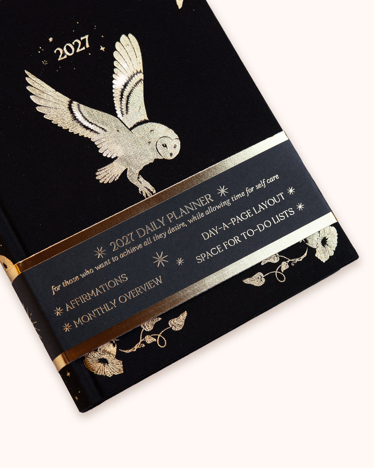 Black 2027 Daily Planner - Wholesale