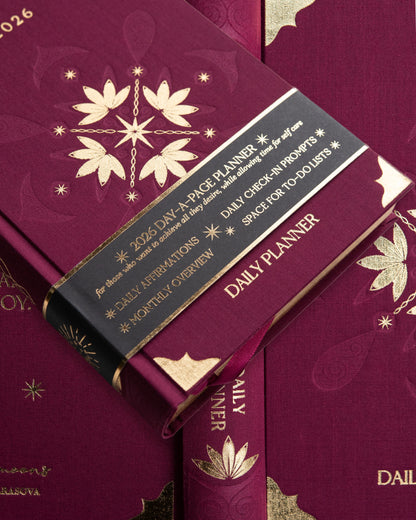 Burgundy 2026 Daily Planner - Wholesale