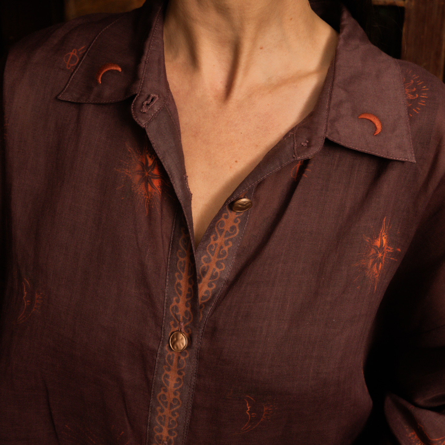 Dreamy Moons Long Sleeve Shirt
