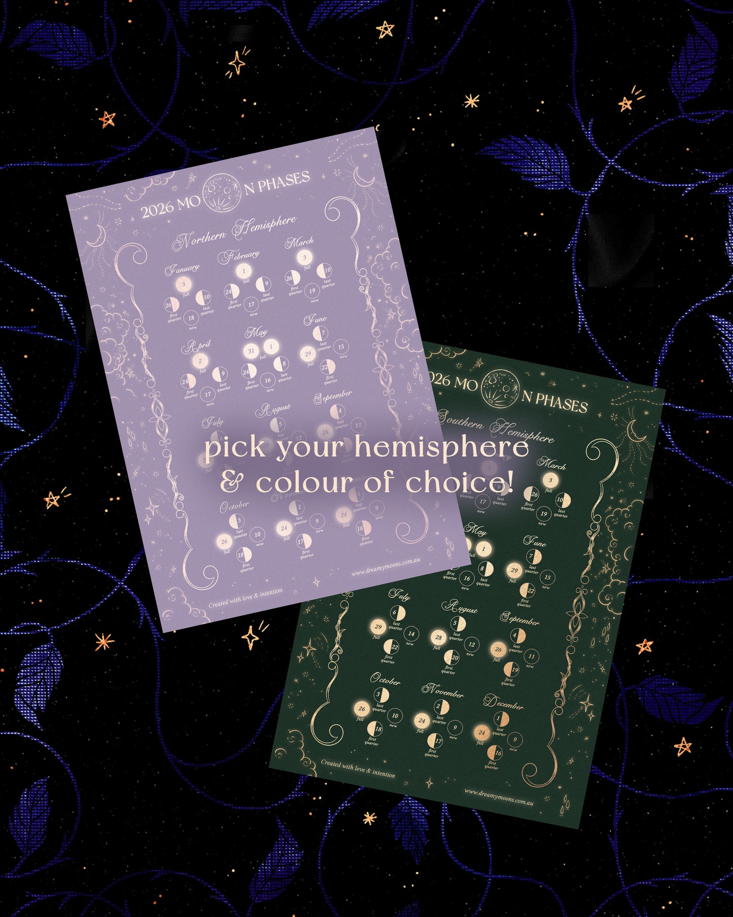 Digital 2026 Moon Calendar