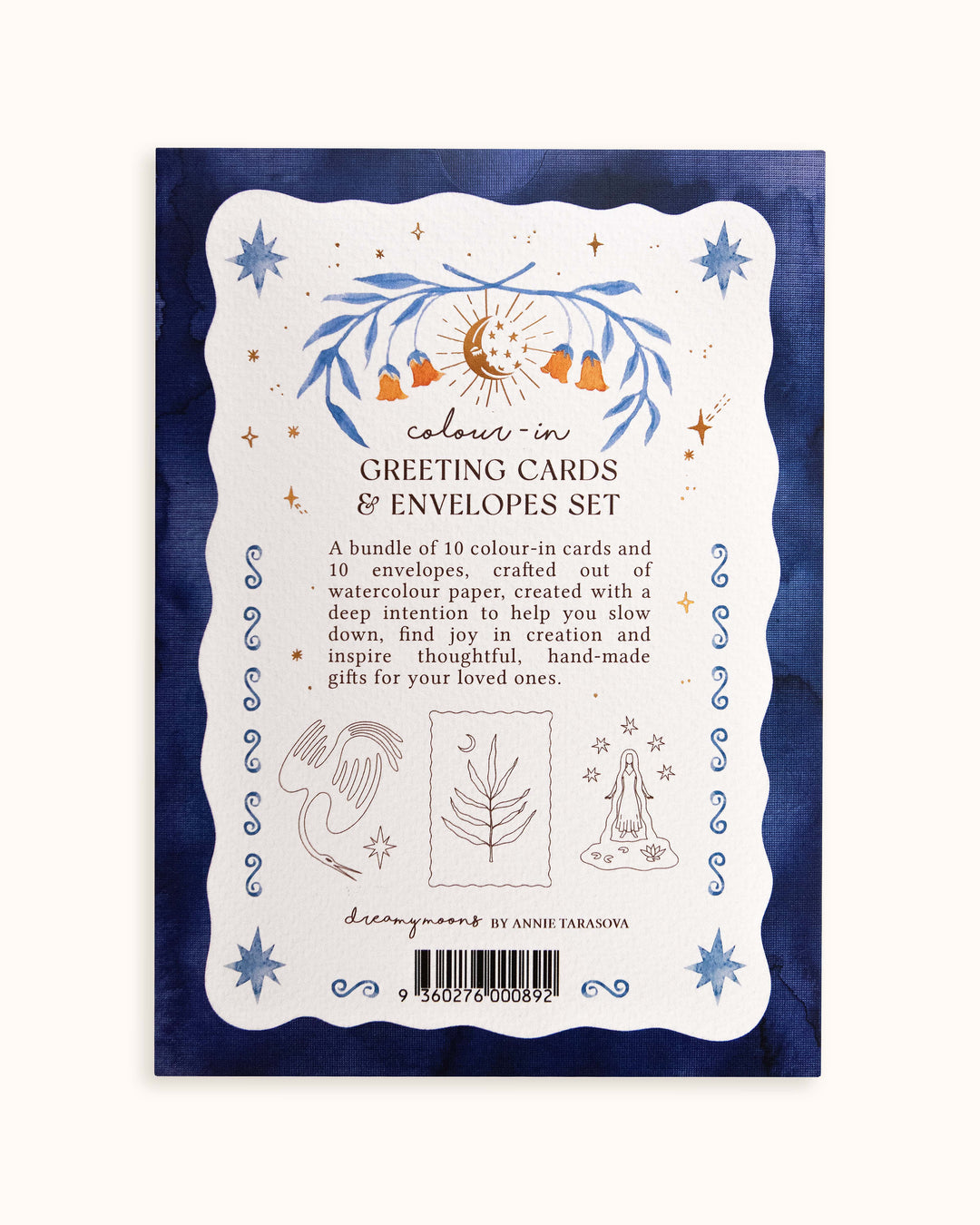 Colour-in Card Set