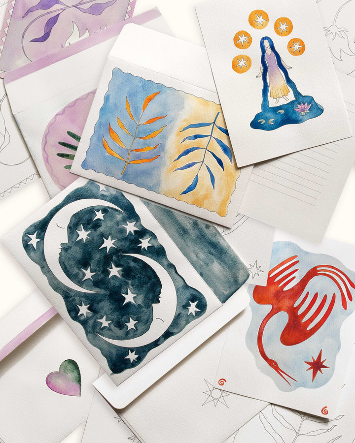 Colour-in Card Set