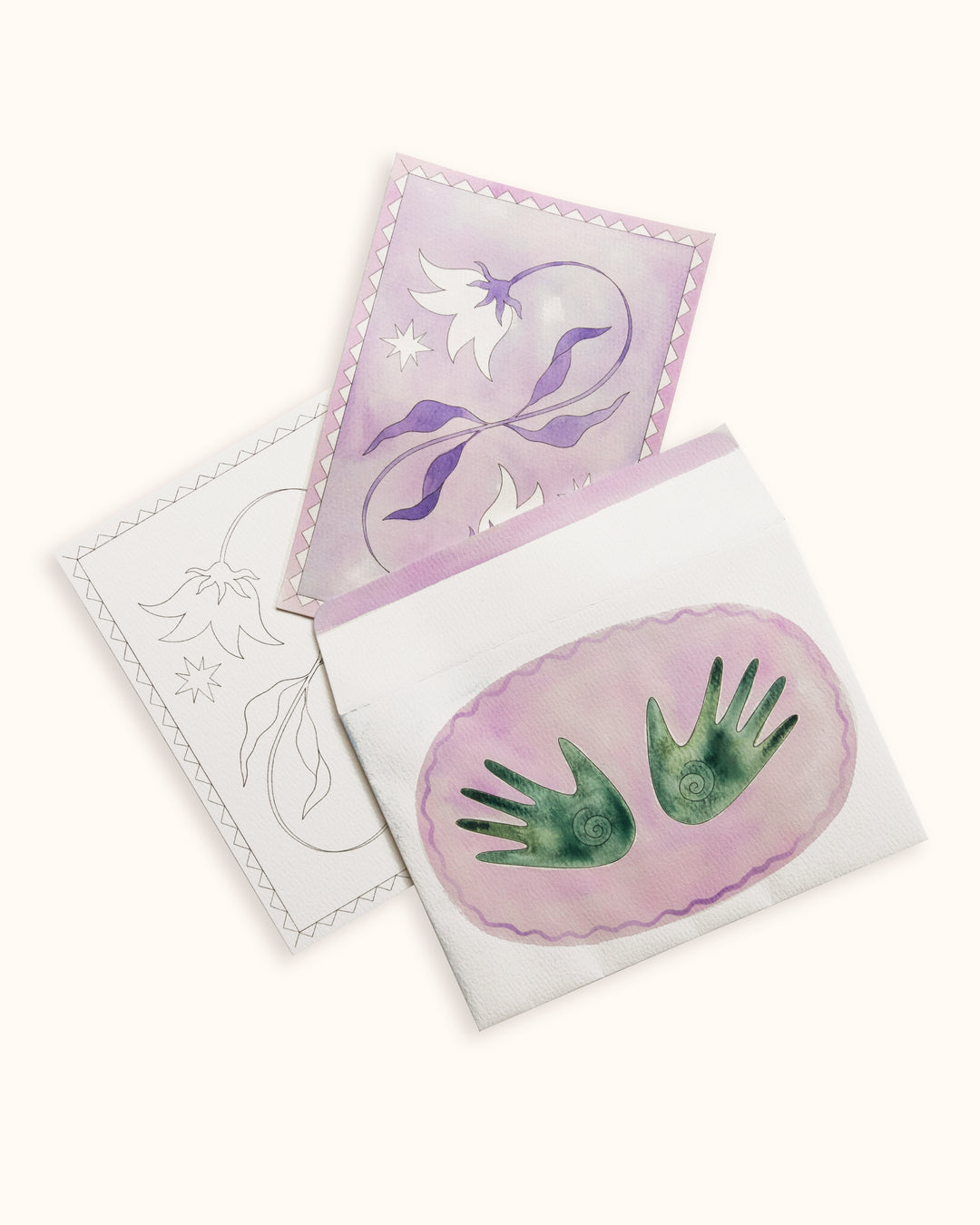 Colour-in Card Set