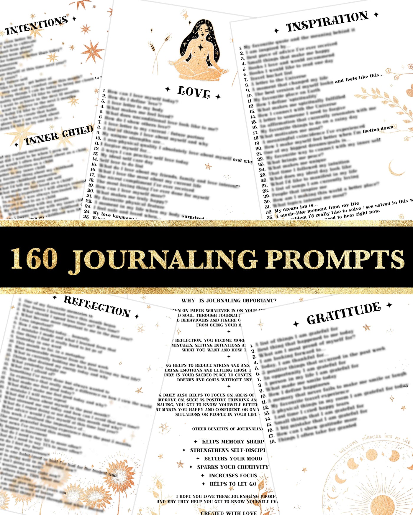 160 Journaling Prompts
