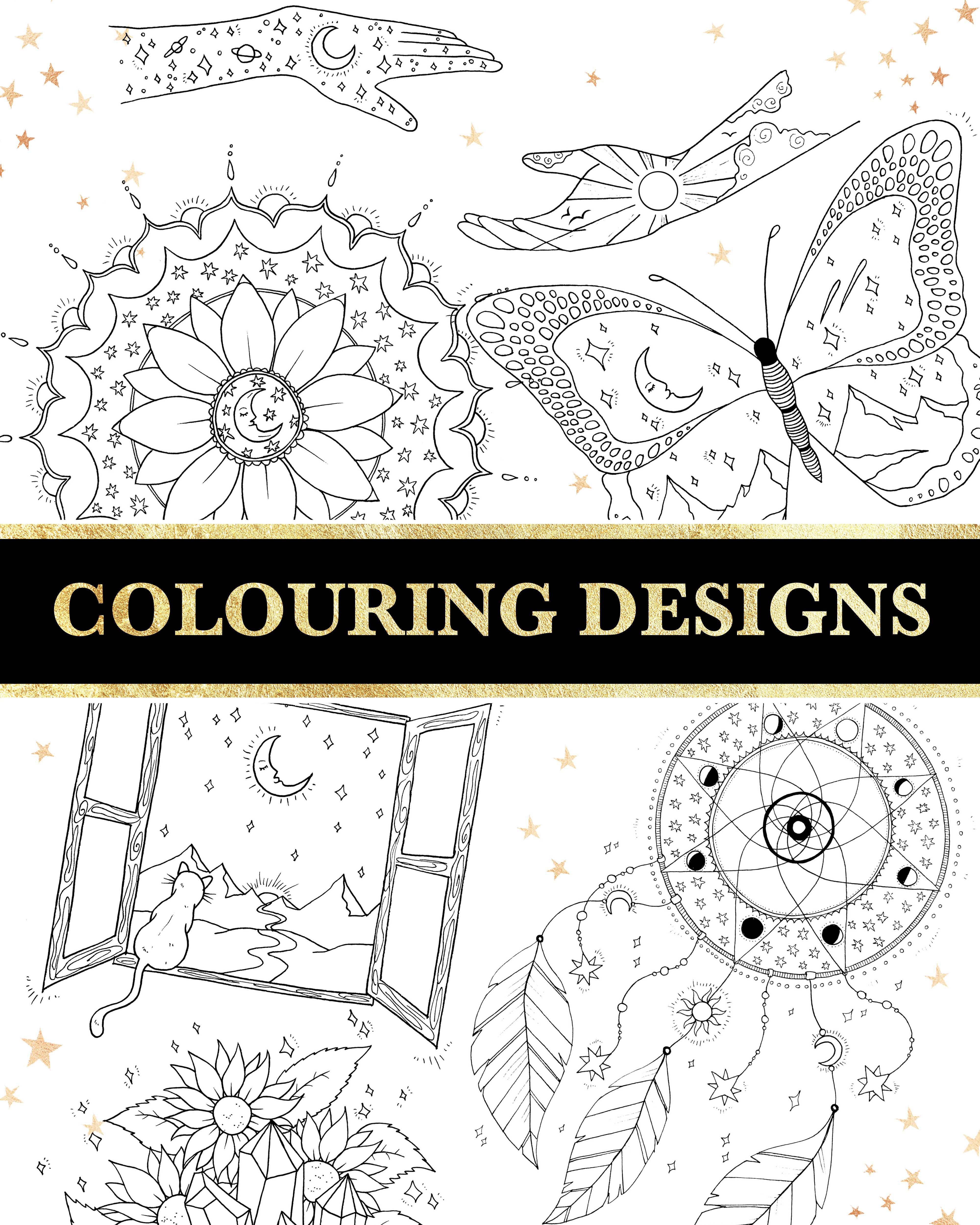 7 Colour in Designs – DreamyMoons