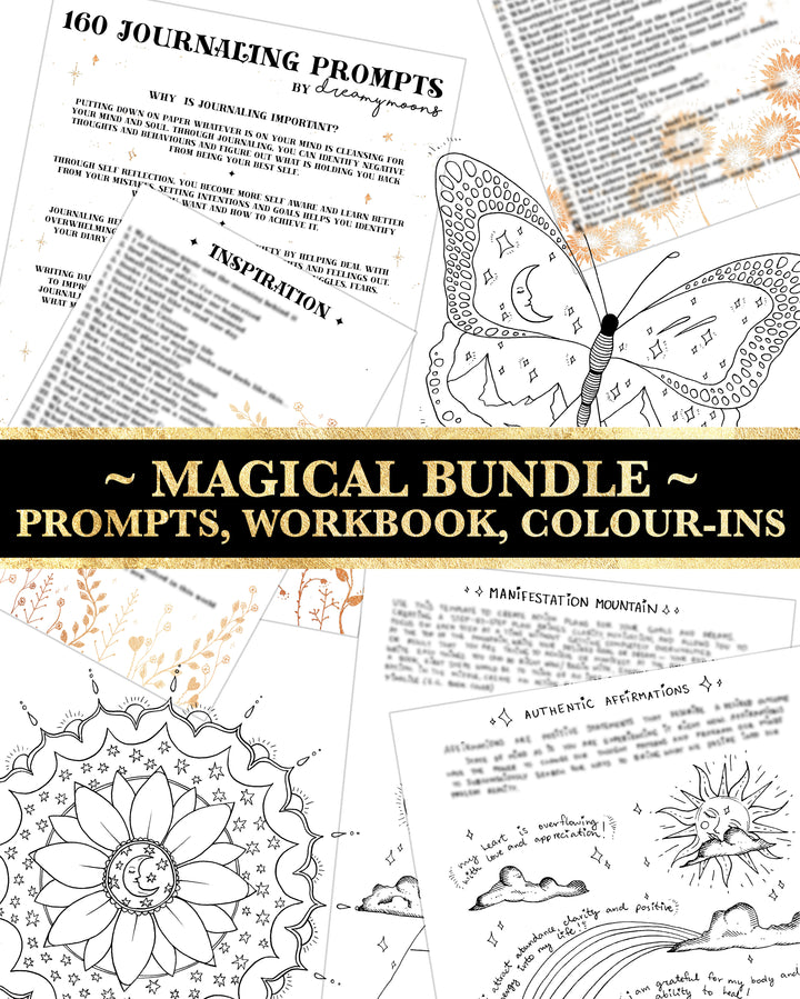 BUNDLE: Prompts, Workbook & Colour-ins